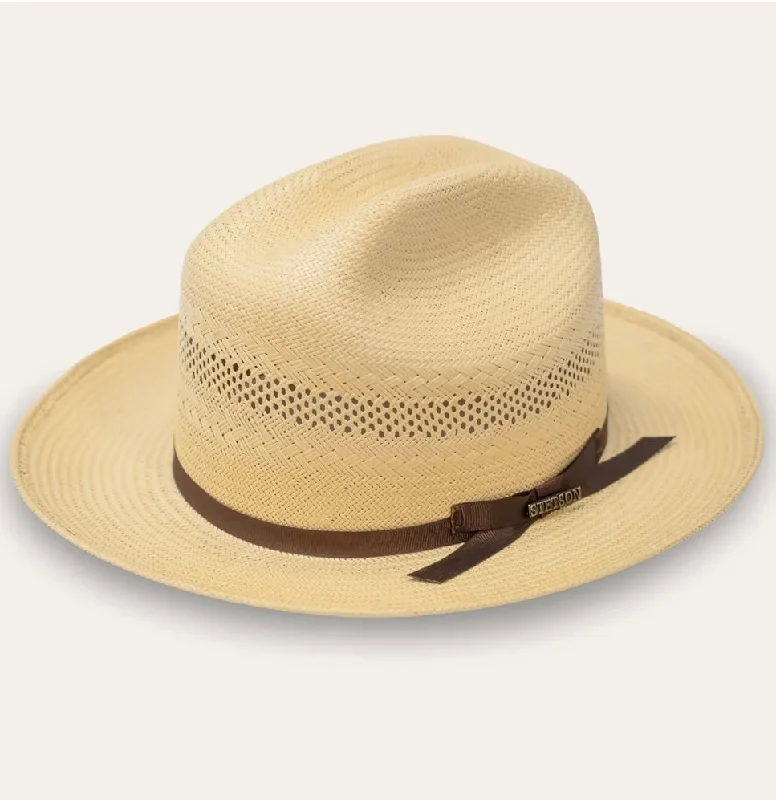 Stetson Mississippi Savannah Way Open Road Shantung Straw Tan 55cms -  Last one!