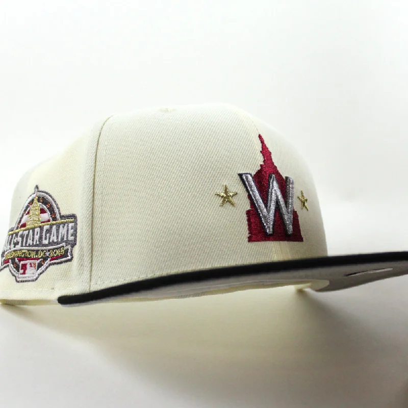 Washington Nationals 2018 All Star Game New Era 59Fifty Fitted Hat (Chrome White Black Gray Under Brim)