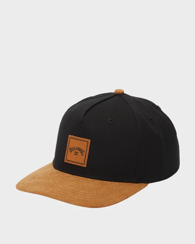 Mens Stacked Snapback Cap