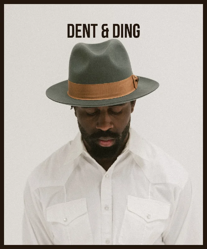 WICKER PARK FEDORA HAT– DENT/DING