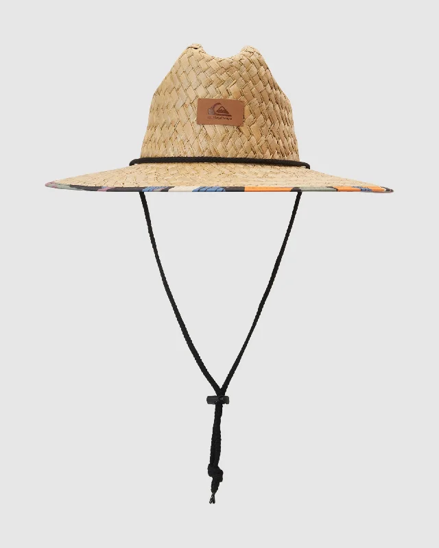 Mens Pierside Straw Lifeguard Hat