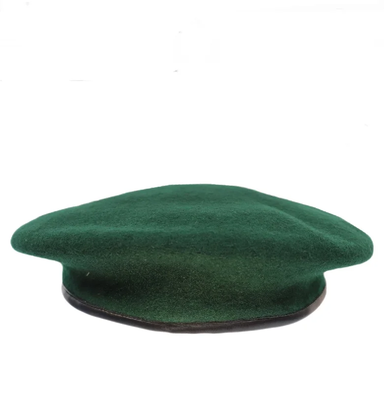 Hills Hats Bound Beret Wool Bottle Green Small - Lucky Last!