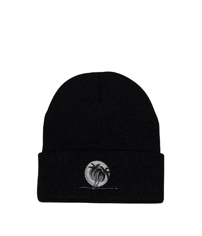 "Blacked Out Classic Palm" Cuff Beanie