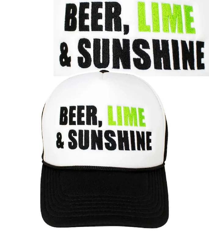 "Beer, Lime & Sunshine" Foam Trucker Hat