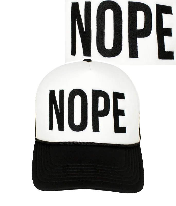 "Nope" Foam Trucker Baseball Cap