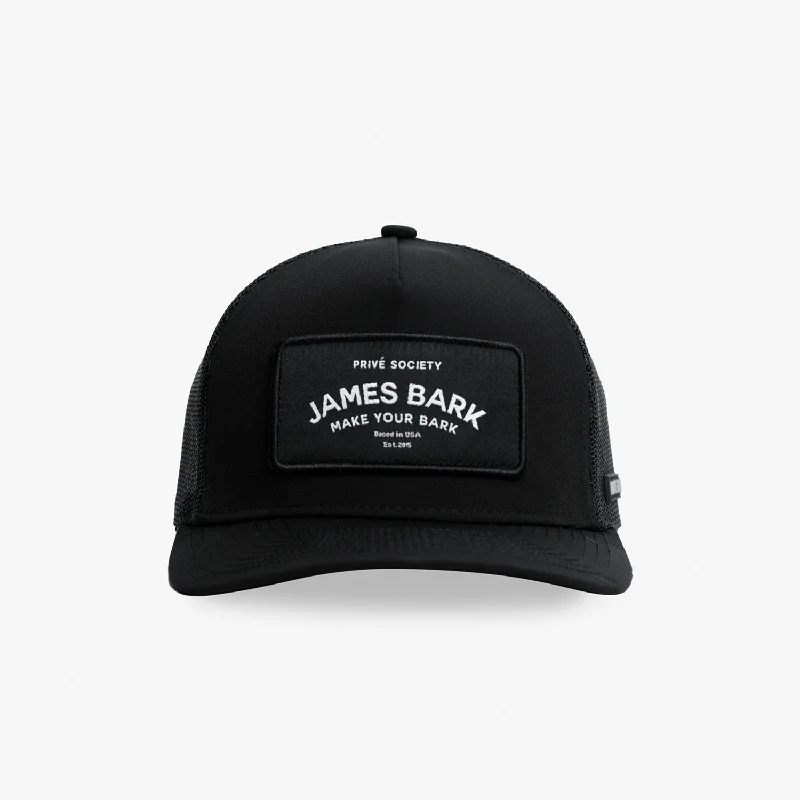 Retro Trucker Privé Society Cap in Black