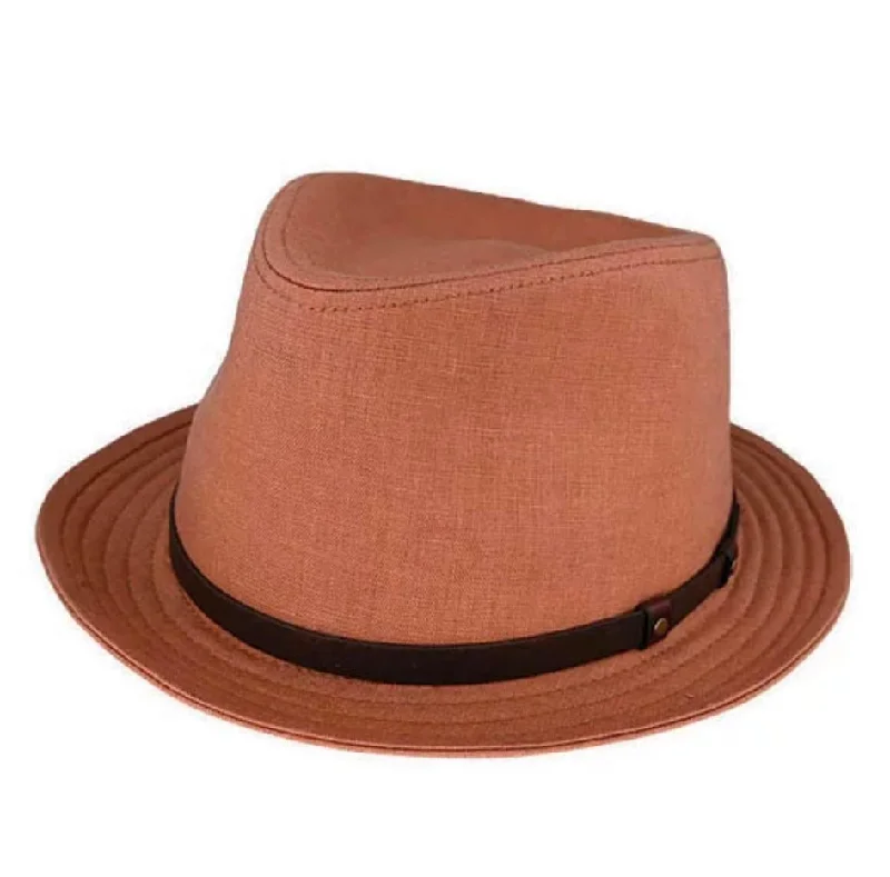 Linen Teardrop Trilby Spice