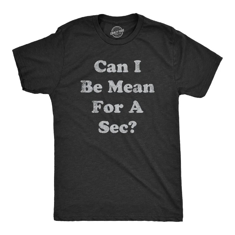 Can I Be Mean For A Sec Men's T Shirt