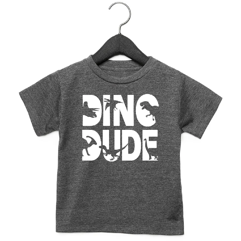 Dino Dude Dk Grey Toddler Tee