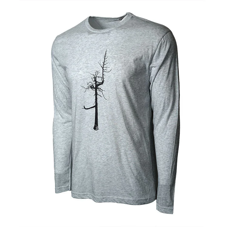 Long Sleeve Tri-Blend Transfusion T-Shirt - Ghost Tree