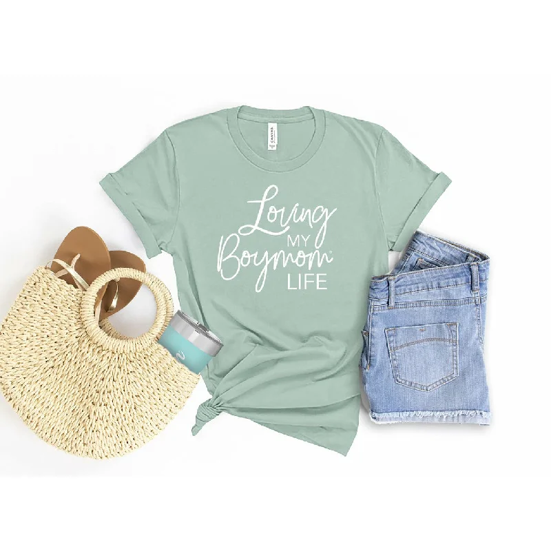 Loving My Boymom Life - Seafoam Tee