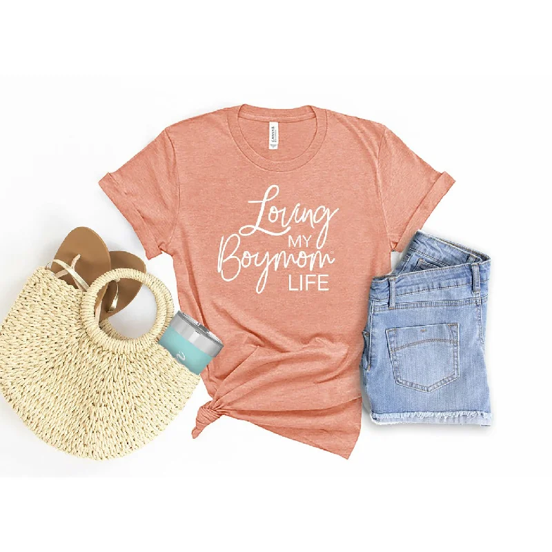 Loving My Boymom Life - Sunset Tee