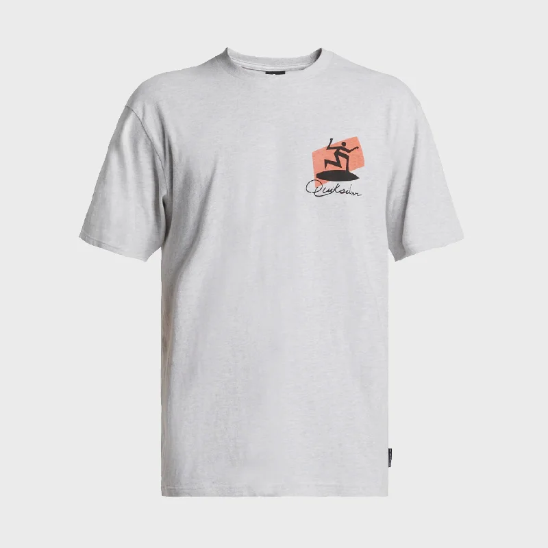 Quiksilver Mens Quik Surfer T-Shirt - Snow Heather