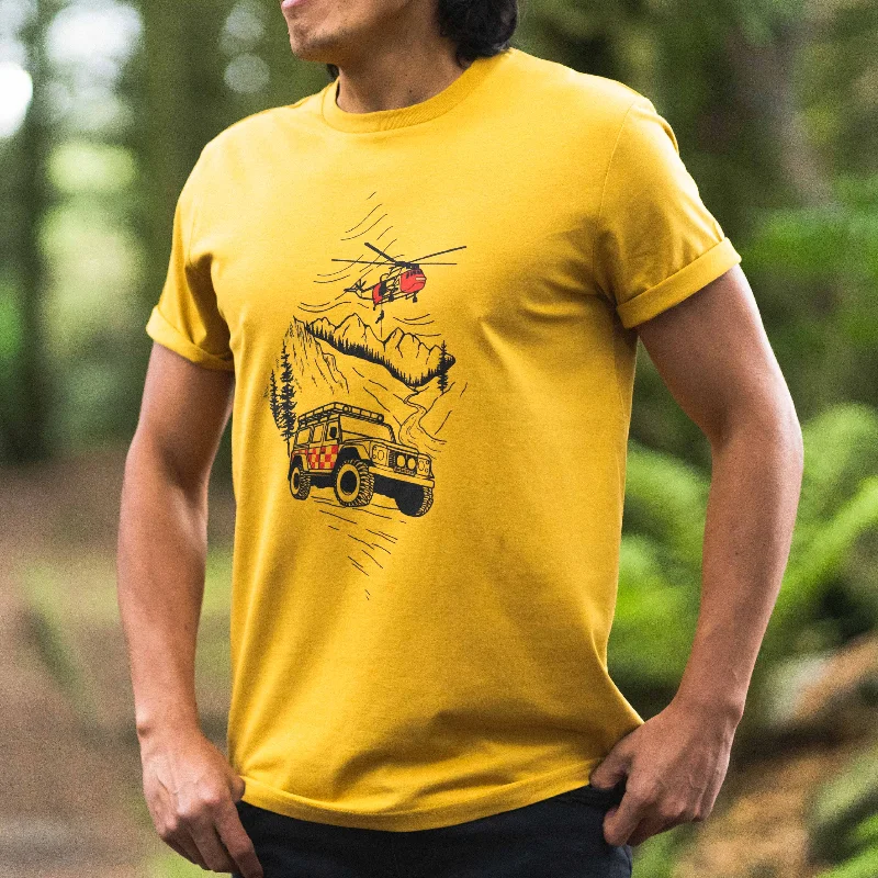 Search & Rescue Organic Cotton T-Shirt - Golden Toffee