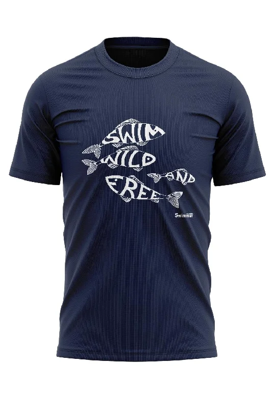 Swim Wild & Free Men's Organic Cotton Fish Tee