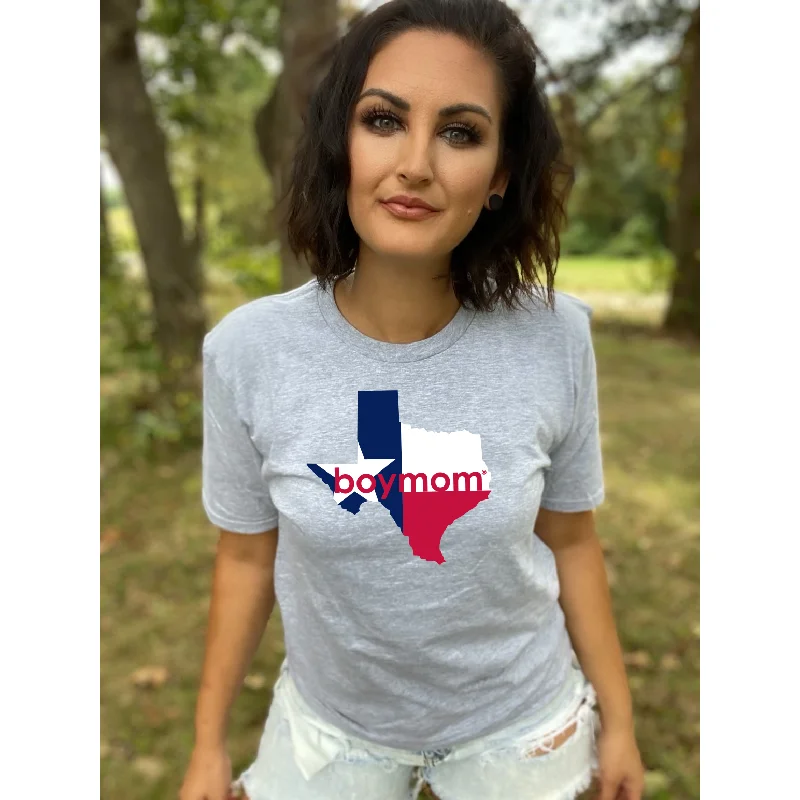 Texas Boymom Grey Tee