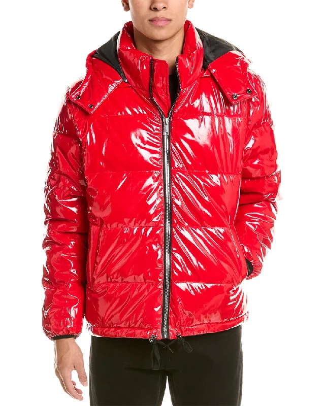 American Stitch Glossy Puffer Coat