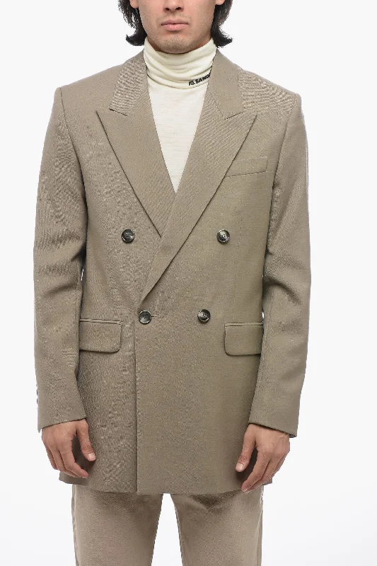 Ami Alexandre Mattiussi Double-Breasted Blazer With Flap Pockets