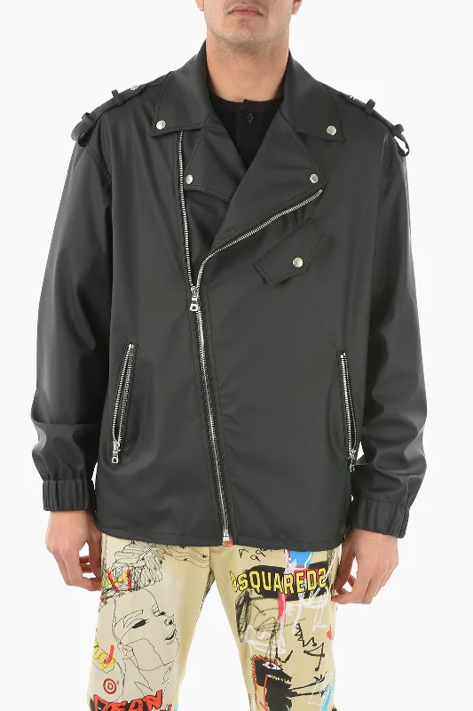 Balmain Faux Leather Biker Jacket