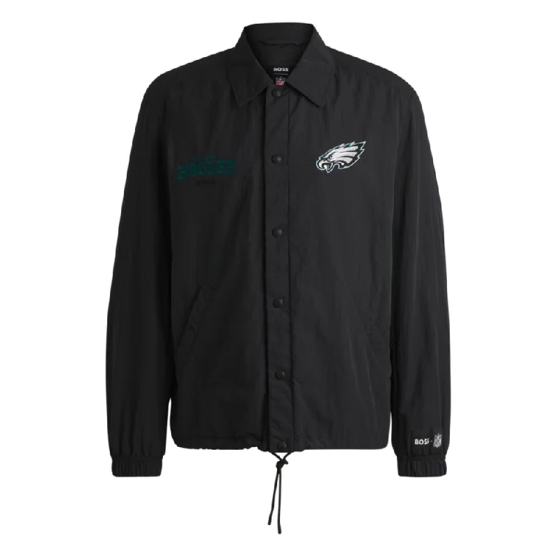 BOSS x NFL water-repellent jacket with embroidered branding