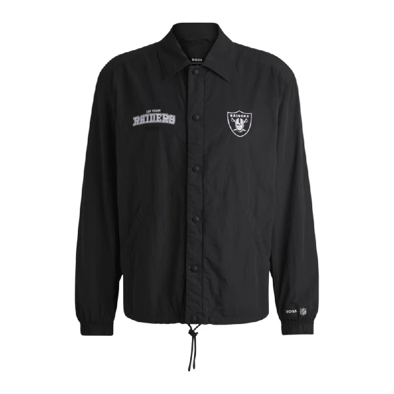 BOSS x NFL water-repellent jacket with embroidered branding