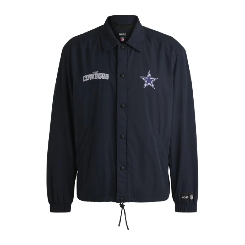 BOSS x NFL water-repellent jacket with embroidered branding