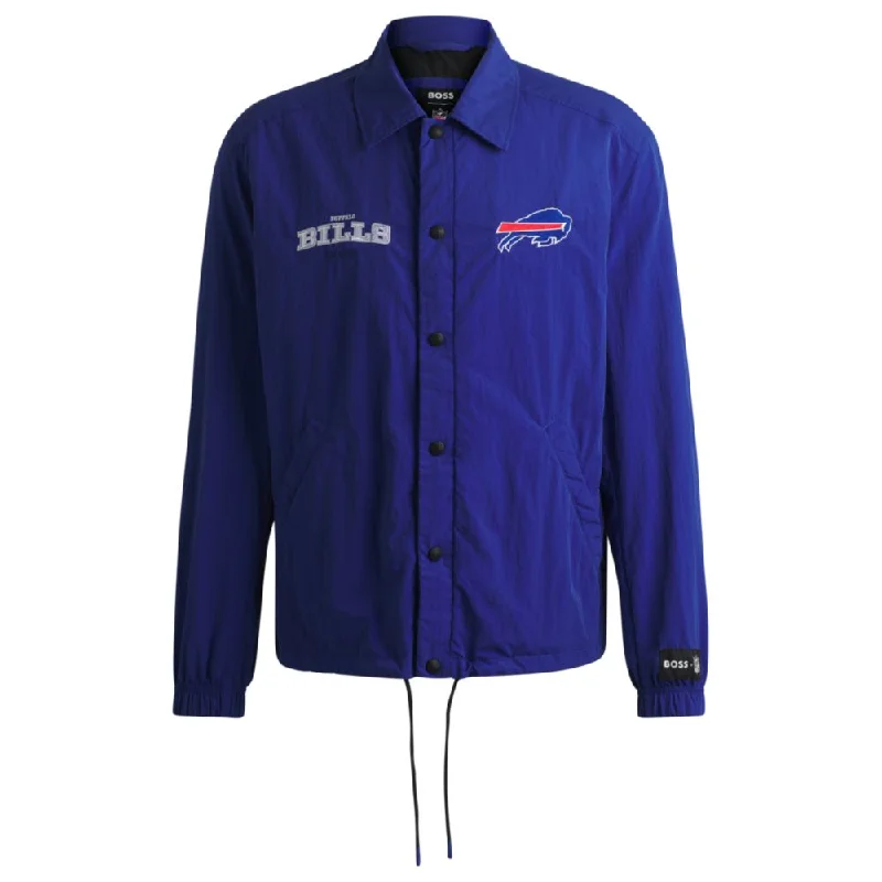 BOSS x NFL water-repellent jacket with embroidered branding