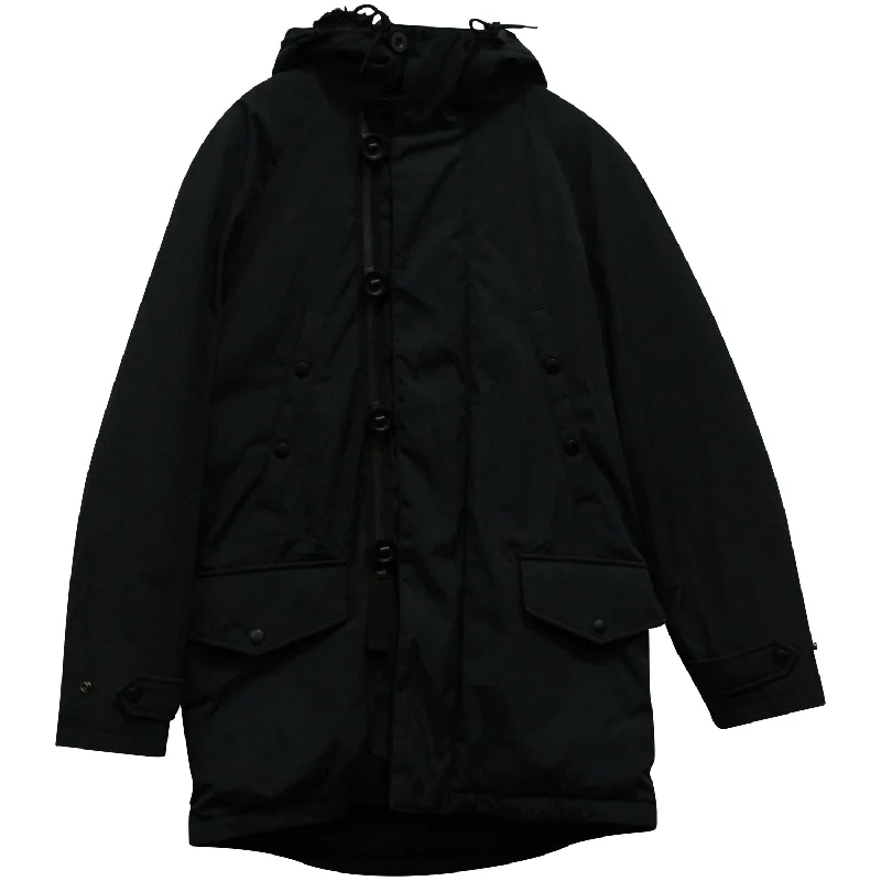 Coach Winter Overcoat in Black Nylon