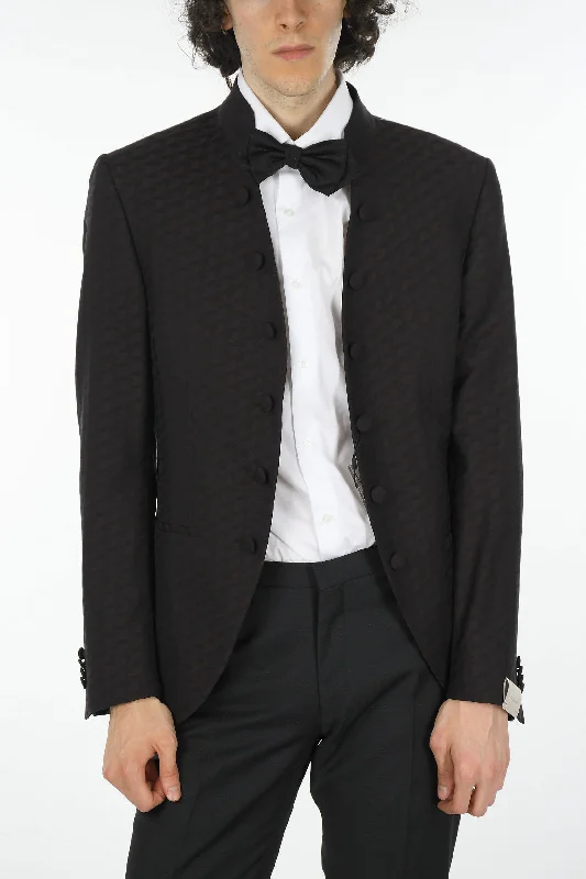 Corneliani Embroidered Virgin Wool Blazer