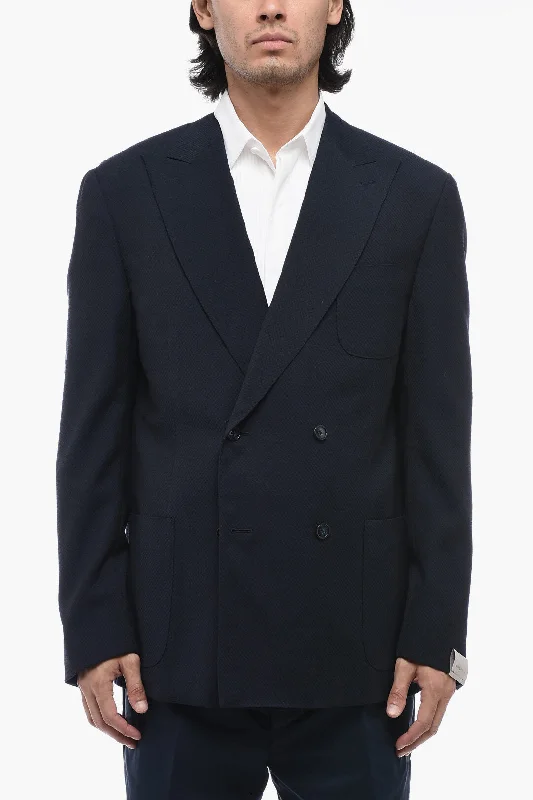 Corneliani Half-lined GATE Blazer with Peak Lapel