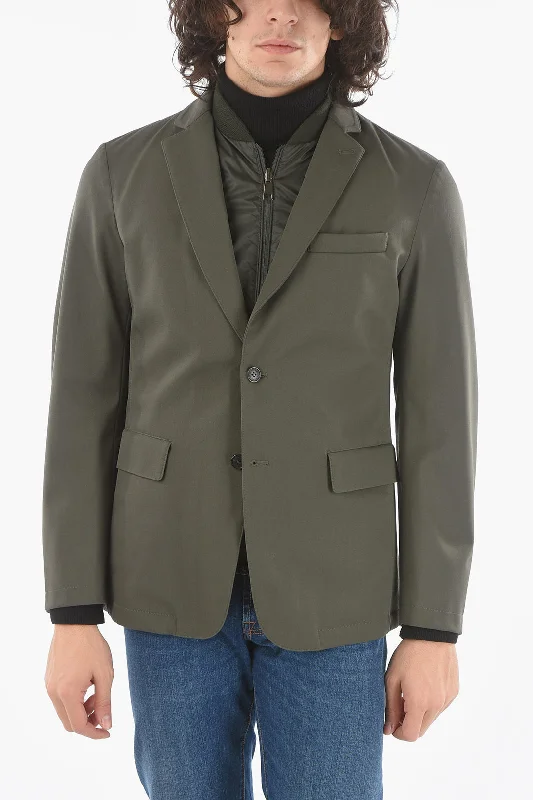 Corneliani ID COLLECTION Padded Blazer with Chest Piece and Flap Pocket