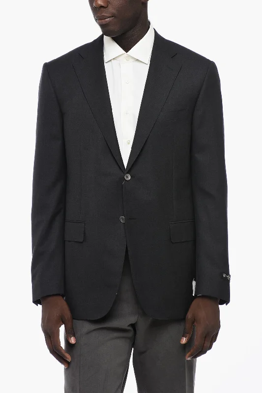 Corneliani Lined LEADER Single Breasted Blazer With Flap Pockets