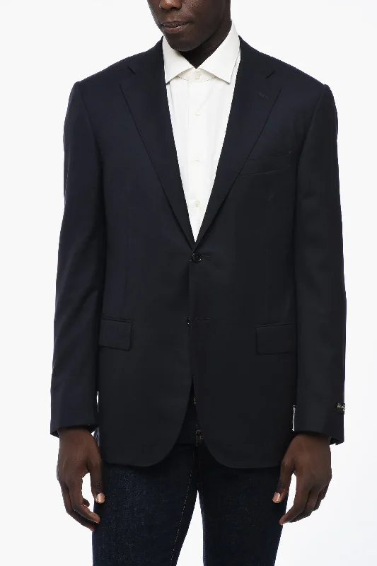 Corneliani Lined LEADER Single Breasted Blazer With Flap Pockets