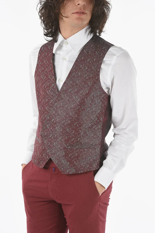 Corneliani Patterned Silk CERIM.ACADEMY Double Breasted Waistcoat