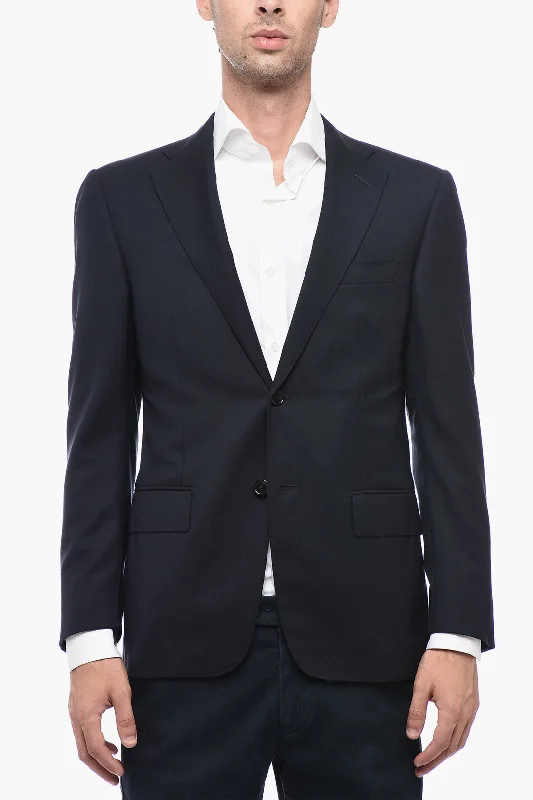 Corneliani Single Breasted MANTUA Blazer With Flap Pockets