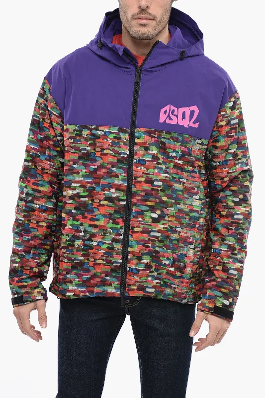 Dsquared2 Multicolor Patterned DEAN Windbreaker