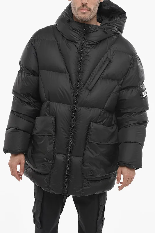 Dsquared2 Oversized Down Jacket with Flap Pockets