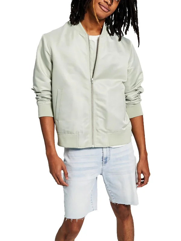 Mens Lightweight Short Bomber Jacket