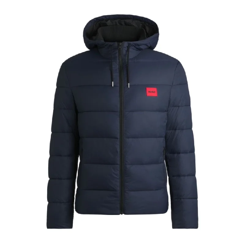 Slim-fit water-repellent puffer jacket with logo trim