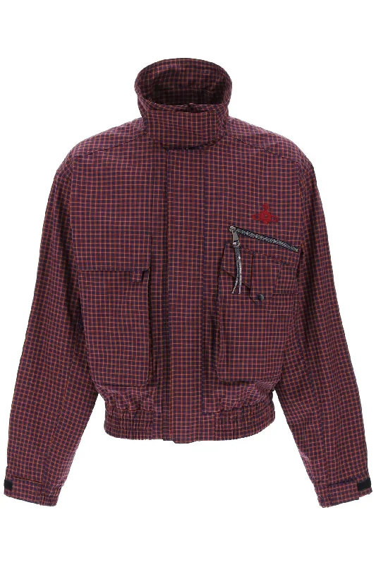 Vivienne Westwood Men's Micro Tartan Memphis Bomber Jacket