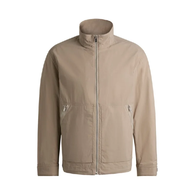 Water-repellent jacket in a cotton blend