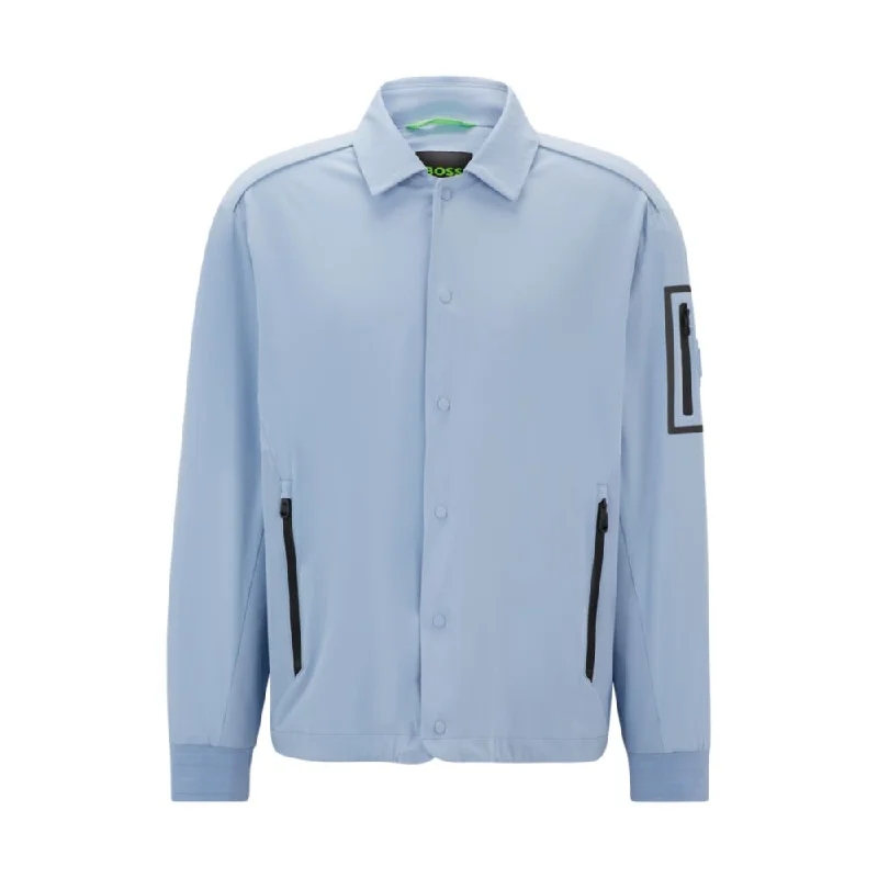 Water-repellent regular-fit jacket with contrast details