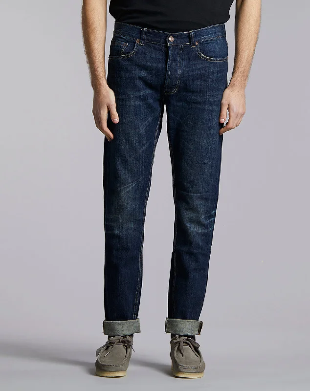 GONZO INIKO REGULAR DENIM JEAN | DARK INDIGO VINTAGE WASH