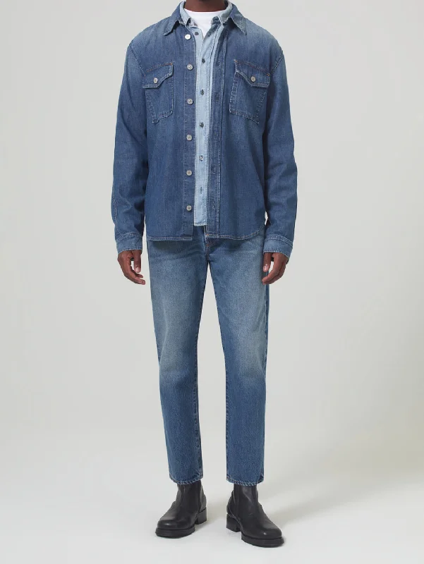 Finn Relaxed Rise Taper Jean - Marshall