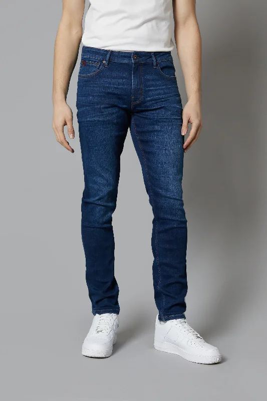 Florida Tapered Fit Jeans In Dark Blue