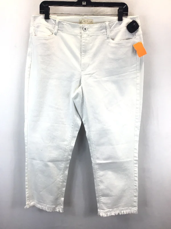 Jeans Boot Cut By J. Jill In White, Size: 14