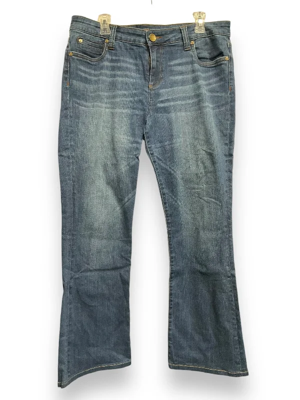 Jeans Boyfriend By Kut In Blue Denim, Size: 14