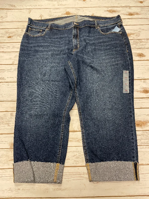 Jeans Boyfriend By Old Navy In Blue Denim, Size: 24