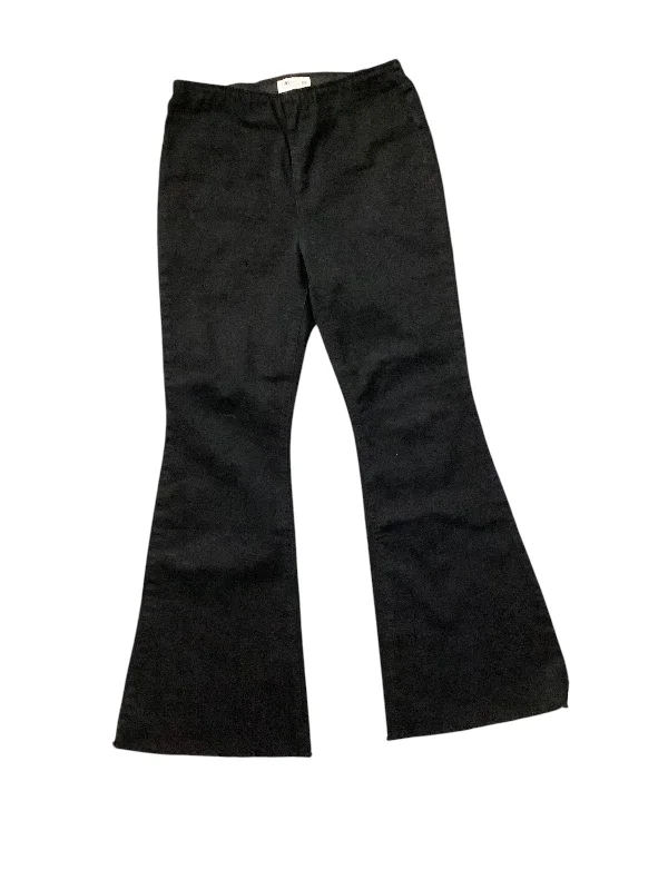 Jeans Flared By Clothes Mentor In Black Denim, Size: 10p