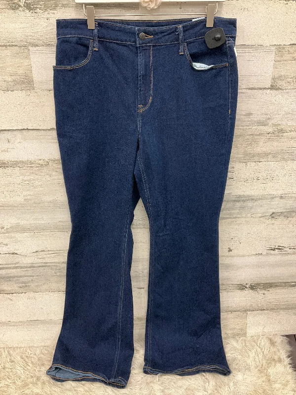 Jeans Flared By Old Navy In Blue, Size: 14